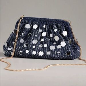 Anthropology clutch sparkle bag